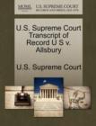 Image for U.S. Supreme Court Transcript of Record U S V. Allsbury