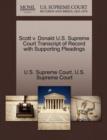 Image for Scott V. Donald U.S. Supreme Court Transcript of Record with Supporting Pleadings