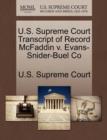 Image for U.S. Supreme Court Transcript of Record McFaddin V. Evans-Snider-Buel Co