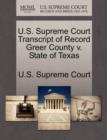 Image for U.S. Supreme Court Transcript of Record Greer County V. State of Texas