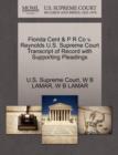 Image for Florida Cent &amp; P R Co V. Reynolds U.S. Supreme Court Transcript of Record with Supporting Pleadings