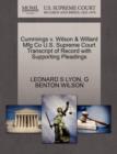 Image for Cummings V. Wilson &amp; Willard Mfg Co U.S. Supreme Court Transcript of Record with Supporting Pleadings