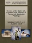 Image for Shore V. United States U.S. Supreme Court Transcript of Record with Supporting Pleadings
