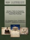 Image for Burnet V. Falk U.S. Supreme Court Transcript of Record with Supporting Pleadings