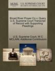 Image for Broad River Power Co V. Query U.S. Supreme Court Transcript of Record with Supporting Pleadings