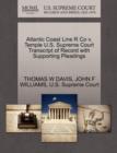 Image for Atlantic Coast Line R Co V. Temple U.S. Supreme Court Transcript of Record with Supporting Pleadings