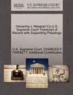 Image for Helvering V. Newport Co U.S. Supreme Court Transcript of Record with Supporting Pleadings