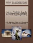 Image for Ladner V. Philadelphia Barge Co U.S. Supreme Court Transcript of Record with Supporting Pleadings