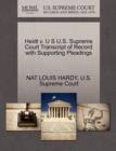 Image for Heidt V. U S U.S. Supreme Court Transcript of Record with Supporting Pleadings