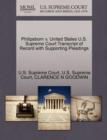 Image for Philipsborn V. United States U.S. Supreme Court Transcript of Record with Supporting Pleadings