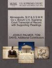 Image for Minneapolis, St P &amp; S S M R Co V. Borum U.S. Supreme Court Transcript of Record with Supporting Pleadings