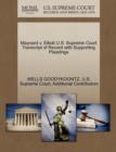 Image for Maynard V. Elliott U.S. Supreme Court Transcript of Record with Supporting Pleadings