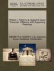 Image for Wetzel V. Fulton U.S. Supreme Court Transcript of Record with Supporting Pleadings