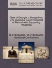 Image for State of Georgia V. Morgenthau U.S. Supreme Court Transcript of Record with Supporting Pleadings