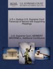 Image for U S V. Hudson U.S. Supreme Court Transcript of Record with Supporting Pleadings