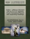 Image for Dattel V. Jefferson Standard Life Ins Co U.S. Supreme Court Transcript of Record with Supporting Pleadings