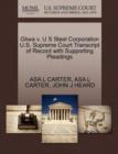 Image for Gliwa V. U S Steel Corporation U.S. Supreme Court Transcript of Record with Supporting Pleadings