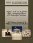 Image for Ingels V. Morf U.S. Supreme Court Transcript of Record with Supporting Pleadings