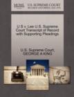 Image for U S V. Lee U.S. Supreme Court Transcript of Record with Supporting Pleadings