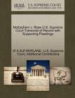 Image for McEachern V. Rose U.S. Supreme Court Transcript of Record with Supporting Pleadings