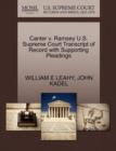 Image for Canter V. Ramsey U.S. Supreme Court Transcript of Record with Supporting Pleadings