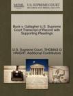 Image for Buck V. Gallagher U.S. Supreme Court Transcript of Record with Supporting Pleadings