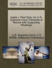 Image for Ingels V. Paul Gray, Inc U.S. Supreme Court Transcript of Record with Supporting Pleadings