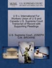 Image for U S V. International Fur Workers Union of U S and Canada U.S. Supreme Court Transcript of Record with Supporting Pleadings