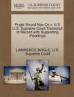 Image for Puget Sound Nav Co V. U S U.S. Supreme Court Transcript of Record with Supporting Pleadings