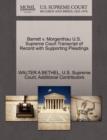 Image for Barrett V. Morgenthau U.S. Supreme Court Transcript of Record with Supporting Pleadings