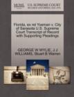 Image for Florida, Ex Rel Yoeman V. City of Sarasota U.S. Supreme Court Transcript of Record with Supporting Pleadings