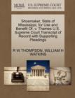 Image for Shoemaker, State of Mississippi, for Use and Benefit Of, V. Thames U.S. Supreme Court Transcript of Record with Supporting Pleadings