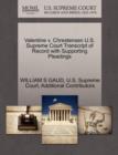 Image for Valentine V. Chrestensen U.S. Supreme Court Transcript of Record with Supporting Pleadings