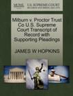 Image for Milburn V. Proctor Trust Co U.S. Supreme Court Transcript of Record with Supporting Pleadings