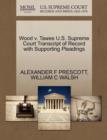 Image for Wood V. Tawes U.S. Supreme Court Transcript of Record with Supporting Pleadings