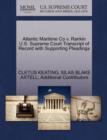 Image for Atlantic Maritime Co V. Rankin U.S. Supreme Court Transcript of Record with Supporting Pleadings