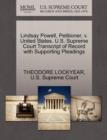 Image for Lindsay Powell, Petitioner, V. United States. U.S. Supreme Court Transcript of Record with Supporting Pleadings