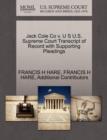 Image for Jack Cole Co V. U S U.S. Supreme Court Transcript of Record with Supporting Pleadings