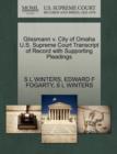 Image for Glissmann V. City of Omaha U.S. Supreme Court Transcript of Record with Supporting Pleadings