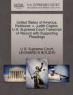 Image for United States of America, Petitioner, V. Judith Coplon. U.S. Supreme Court Transcript of Record with Supporting Pleadings