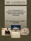 Image for U S V. Kruszewski U.S. Supreme Court Transcript of Record with Supporting Pleadings