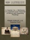 Image for A. Gusmer, Inc. V. McGranery U.S. Supreme Court Transcript of Record with Supporting Pleadings