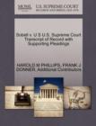 Image for Sobell V. U S U.S. Supreme Court Transcript of Record with Supporting Pleadings