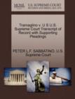 Image for Tramaglino V. U S U.S. Supreme Court Transcript of Record with Supporting Pleadings