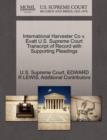 Image for International Harvester Co V. Evatt U.S. Supreme Court Transcript of Record with Supporting Pleadings