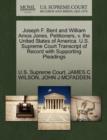 Image for Joseph F. Bent and William Amos Jones, Petitioners, V. the United States of America. U.S. Supreme Court Transcript of Record with Supporting Pleadings