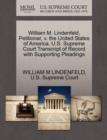 Image for William M. Lindenfeld, Petitioner, V. the United States of America. U.S. Supreme Court Transcript of Record with Supporting Pleadings