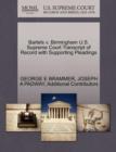 Image for Bartels V. Birmingham U.S. Supreme Court Transcript of Record with Supporting Pleadings