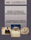 Image for McGrath V. Kristensen U.S. Supreme Court Transcript of Record with Supporting Pleadings
