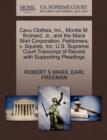 Image for Cavu Clothes, Inc., Montie M. Brohard, Jr., and the Mack Shirt Corporation, Petitioners, V. Squires, Inc. U.S. Supreme Court Transcript of Record with Supporting Pleadings